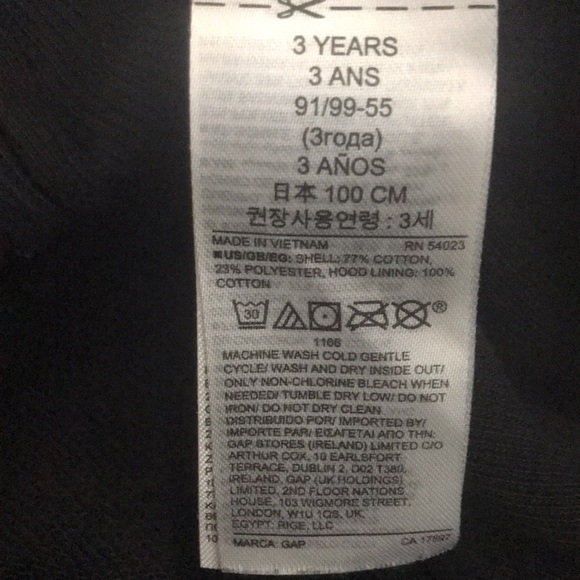 GAP Kids Star Wars Empire Strikes Back Zipper Hoodie - Size 3T - Picture 3 of 3